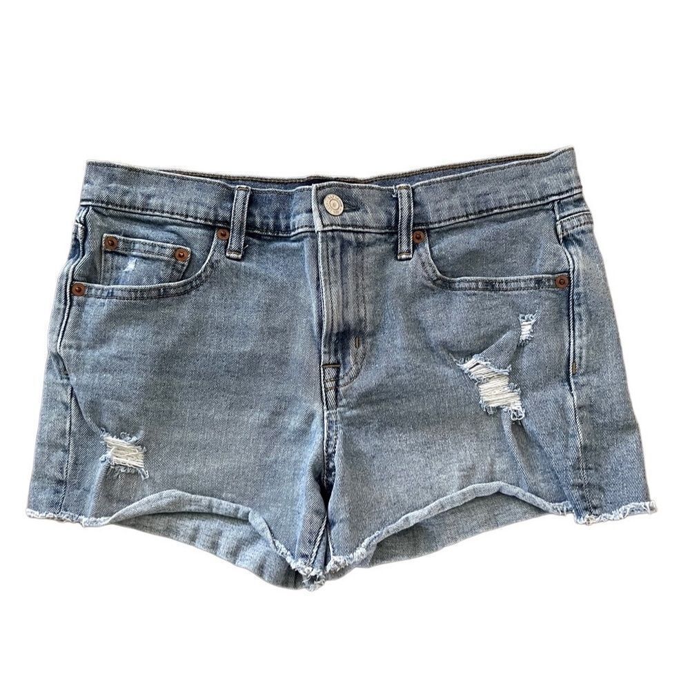 GAP Denim Shorts Distressed Jean Shorts Size 28